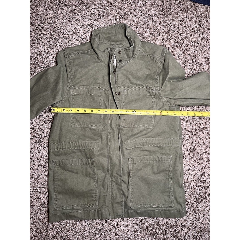 Vintage America Womens Utility Field Jacket Olive Green Canvas‎ Military Coat S